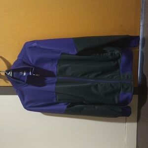 Nike track jacket size large purple, like new